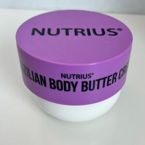 Nutrius Brazilian Body Butter Cream Botanical Bliss Body Cream Moisturizer 6oz